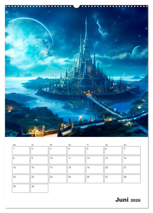 FERNE WELTEN Cooler Terminplaner (CALVENDO Premium Wandkalender 2026)