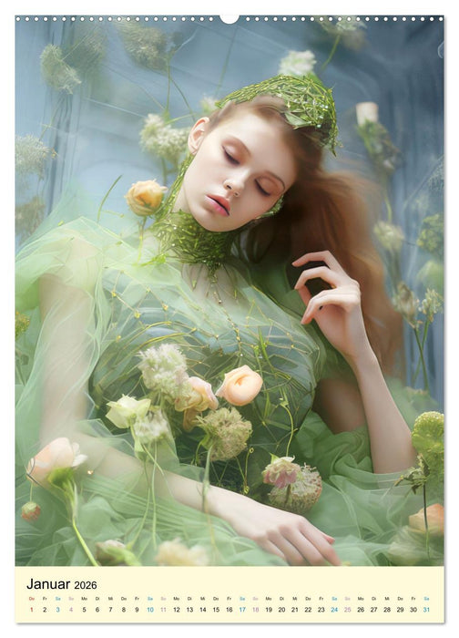 Elfenhafte Frauen Fantasiebilder (CALVENDO Premium Wandkalender 2026)