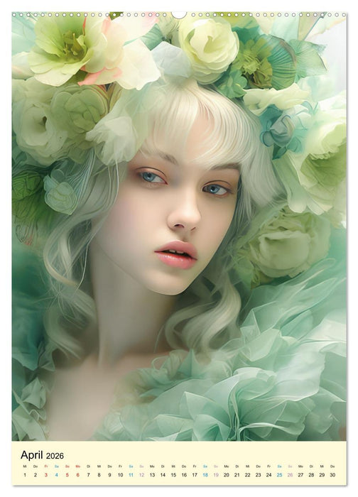 Elfenhafte Frauen Fantasiebilder (CALVENDO Premium Wandkalender 2026)