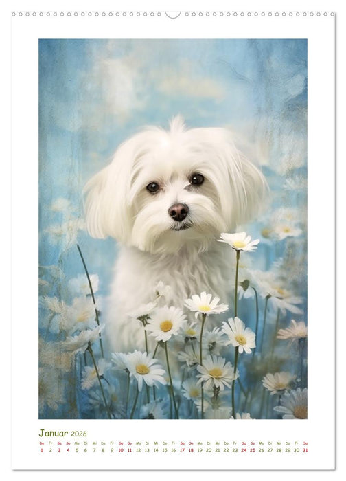 Hunderassen (CALVENDO Premium Wandkalender 2026)