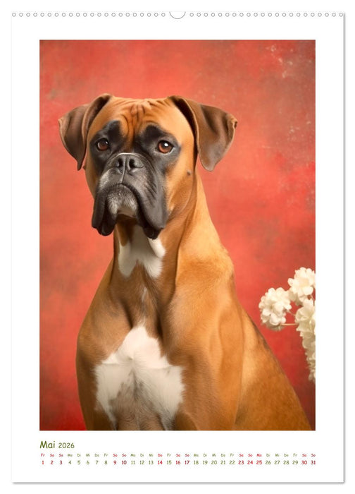 Hunderassen (CALVENDO Premium Wandkalender 2026)