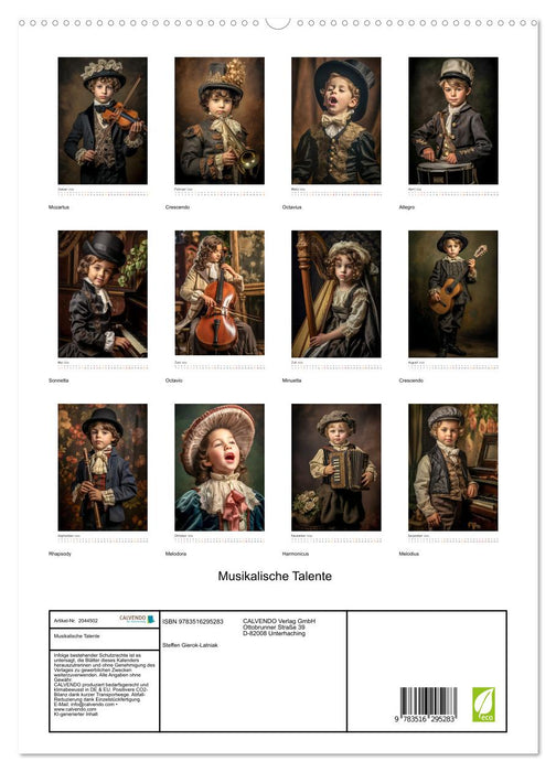 Musikalische Talente (CALVENDO Premium Wandkalender 2026)