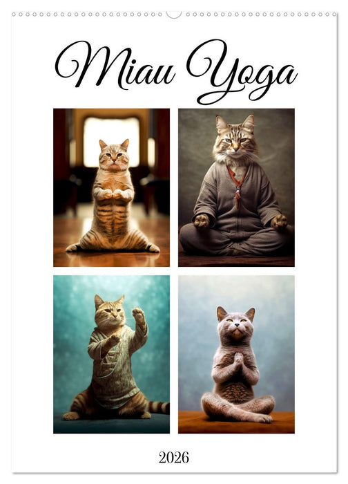 Miau Yoga (CALVENDO Wandkalender 2026)