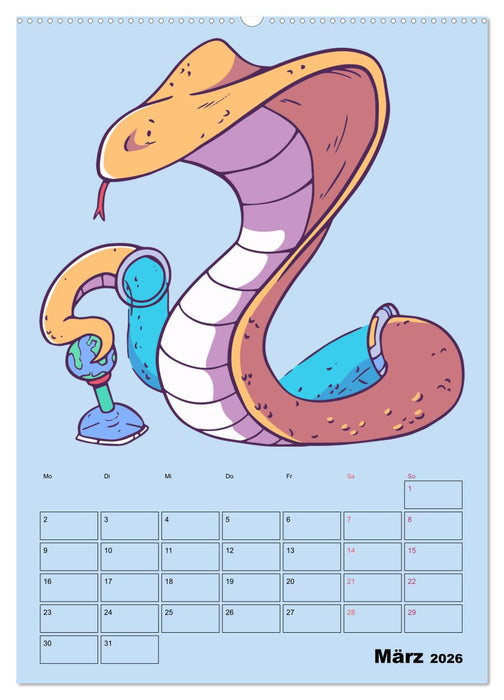 Lustige Gamer Tiere (CALVENDO Wandkalender 2026)