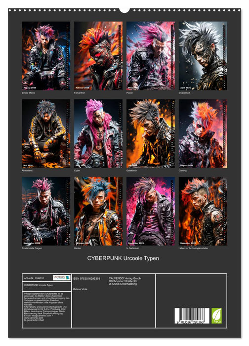 CYBERPUNK Urcoole Typen (CALVENDO Premium Wandkalender 2026)