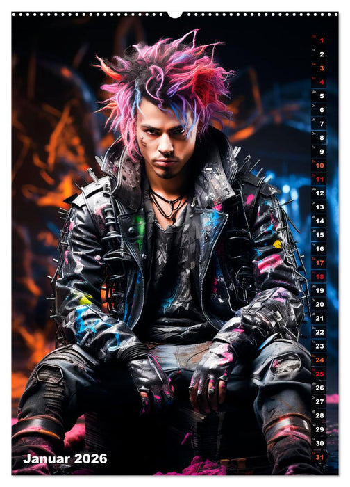 CYBERPUNK Urcoole Typen (CALVENDO Premium Wandkalender 2026)