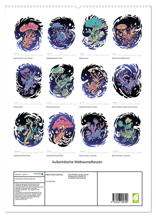 Außerirdische Weltraumpflanzen (CALVENDO Premium Wandkalender 2026)