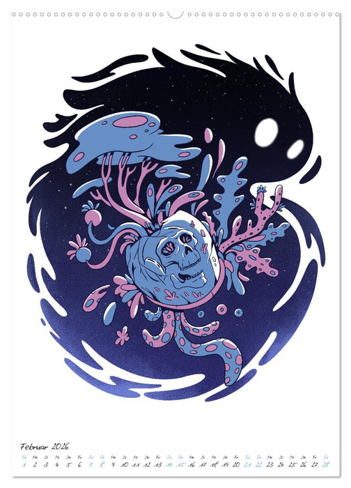 Außerirdische Weltraumpflanzen (CALVENDO Premium Wandkalender 2026)