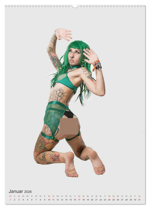 Die Welt der Tätowierungen: Ein Jahr in Bildern (CALVENDO Wandkalender 2026)