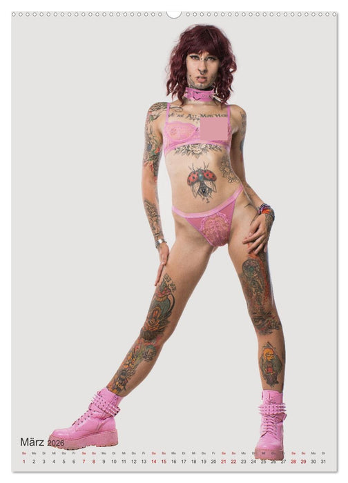 Die Welt der Tätowierungen: Ein Jahr in Bildern (CALVENDO Wandkalender 2026)