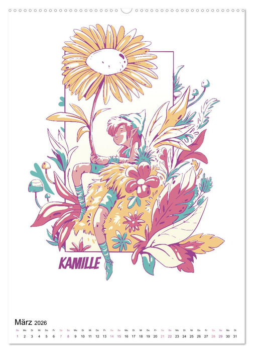 Wunderwelt der Blumen (CALVENDO Premium Wandkalender 2026)