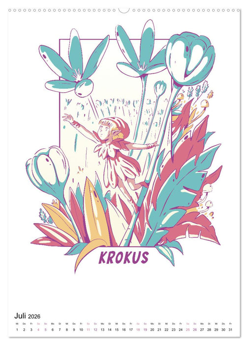 Wunderwelt der Blumen (CALVENDO Premium Wandkalender 2026)