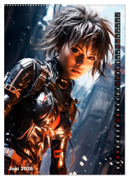 ROCKERINNEN Cyber, Goth, Punk und mehr (CALVENDO Premium Wandkalender 2026)