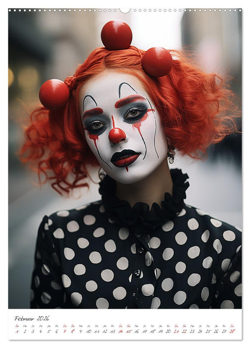 Misses Clown (CALVENDO Wandkalender 2026)