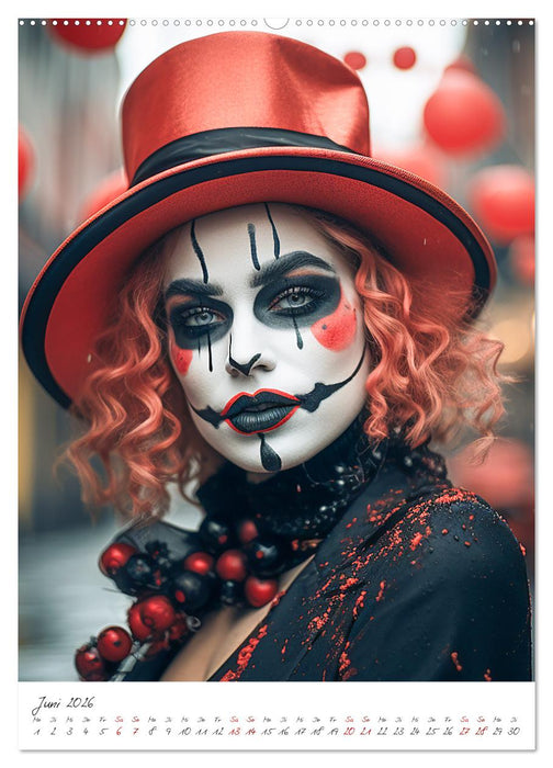 Misses Clown (CALVENDO Wandkalender 2026)