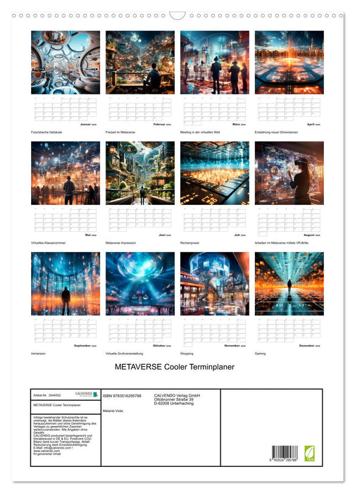 METAVERSE Cooler Terminplaner (CALVENDO Wandkalender 2026)