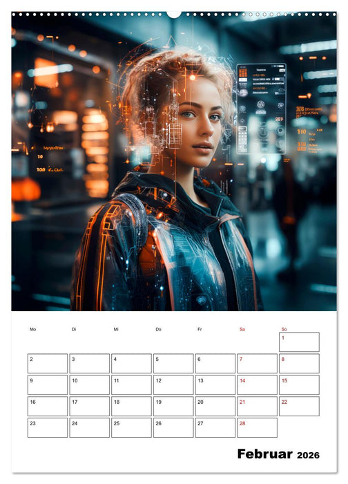 KÜNSTLICHE INTELLIGENZ Cooler Terminplaner (CALVENDO Wandkalender 2026)