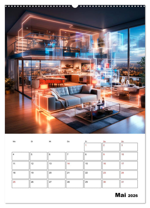 KÜNSTLICHE INTELLIGENZ Cooler Terminplaner (CALVENDO Wandkalender 2026)