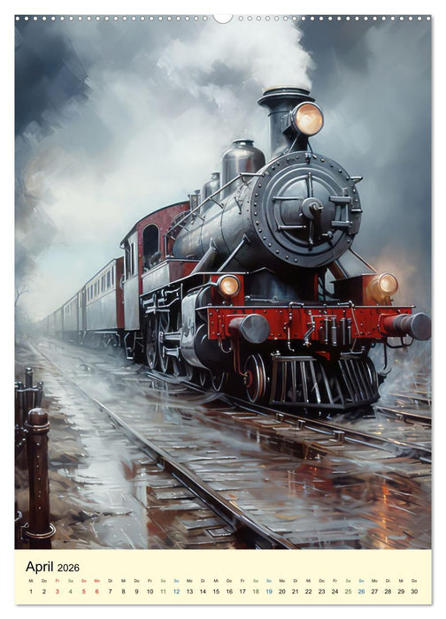 Steampunk Lokomotiven (CALVENDO Premium Wandkalender 2026)
