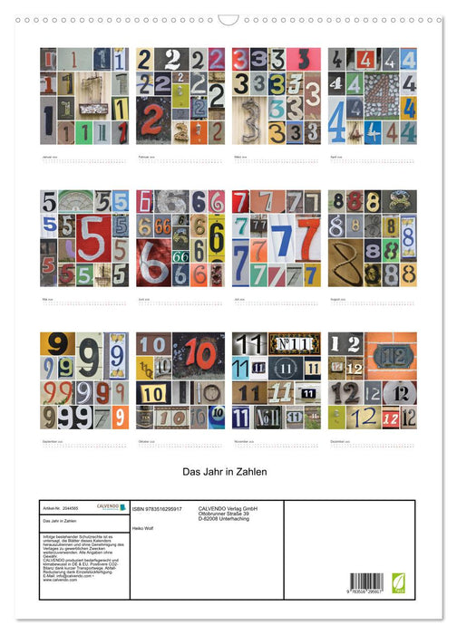 Das Jahr in Zahlen (CALVENDO Wandkalender 2026)