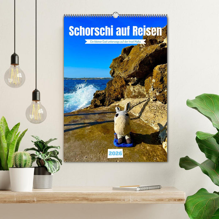 Schorschi auf Reisen ein kleiner Esel unterwegs auf der Insel Malta (CALVENDO Wandkalender 2026)
