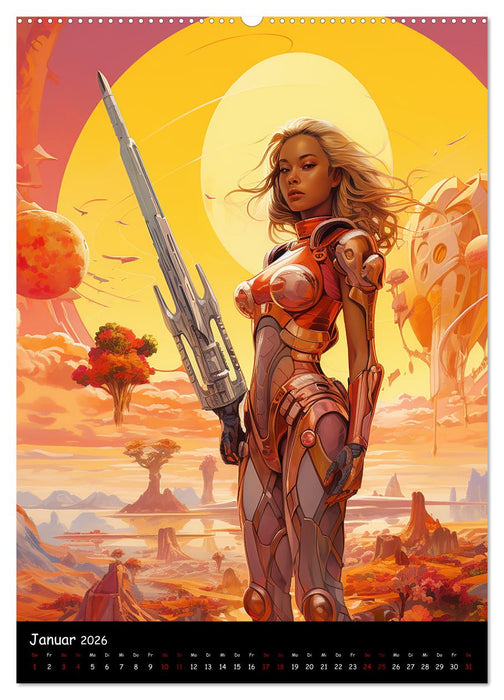 Hüterinnen der Galaxie (CALVENDO Wandkalender 2026)