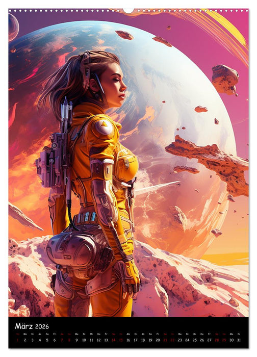 Hüterinnen der Galaxie (CALVENDO Wandkalender 2026)