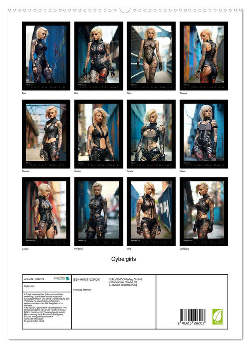 Cybergirls (CALVENDO Premium Wandkalender 2026)