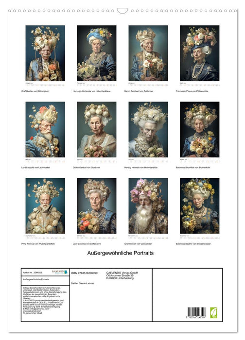 Außergewöhnliche Portraits (CALVENDO Wandkalender 2026)