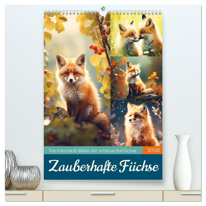 Zauberhafte Füchse (CALVENDO Premium Wandkalender 2026)