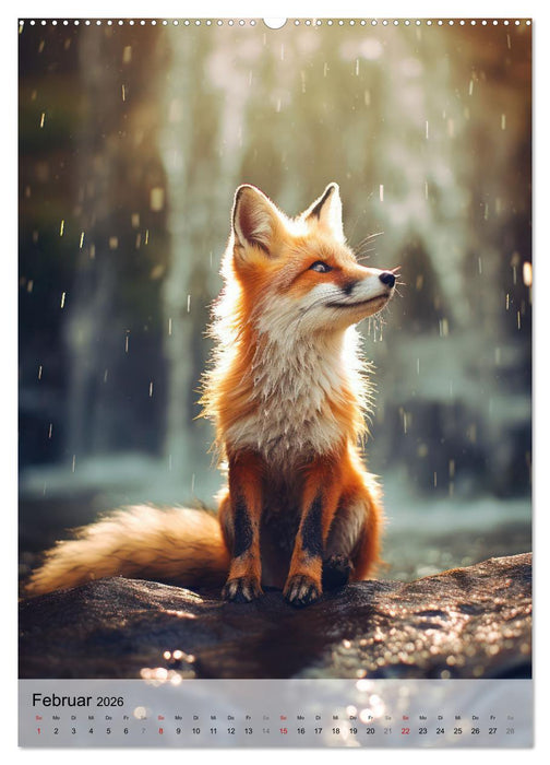 Zauberhafte Füchse (CALVENDO Premium Wandkalender 2026)