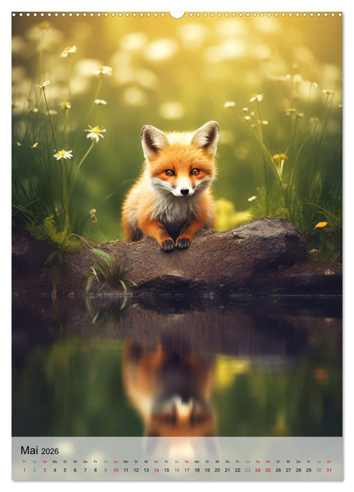 Zauberhafte Füchse (CALVENDO Premium Wandkalender 2026)