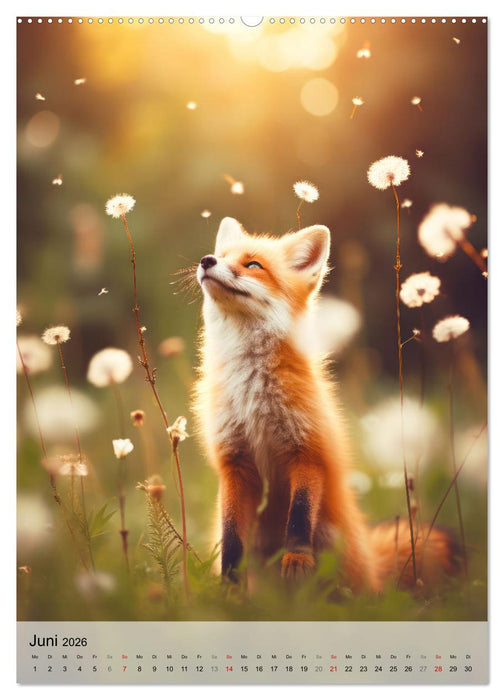 Zauberhafte Füchse (CALVENDO Premium Wandkalender 2026)