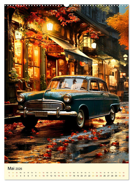 Nostalgic Cars der Traum (CALVENDO Premium Wandkalender 2026)
