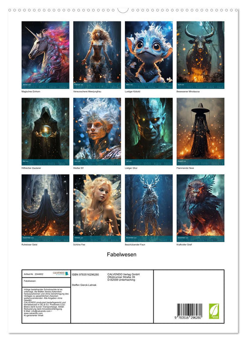 Fabelwesen (CALVENDO Premium Wandkalender 2026)