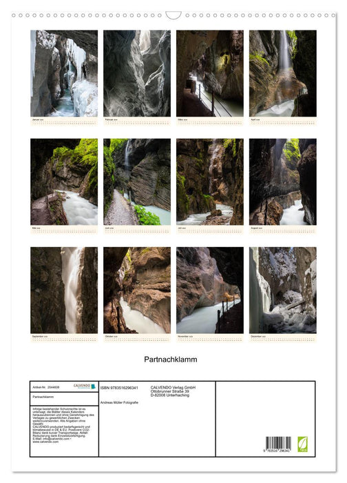 Partnachklamm (CALVENDO Wandkalender 2026)