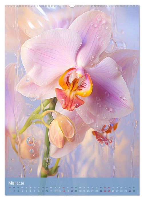 Blumen im Malstil (CALVENDO Wandkalender 2026)