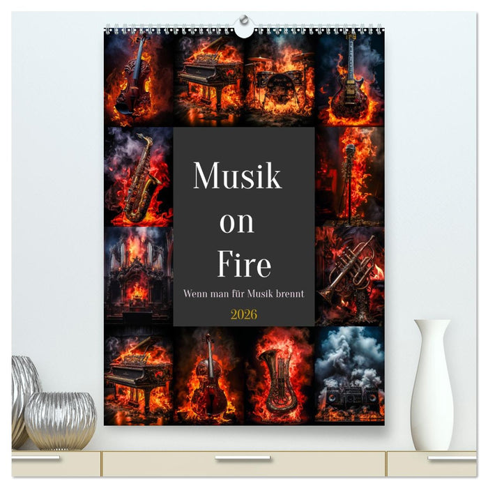 Musik on Fire (CALVENDO Premium Wandkalender 2026)