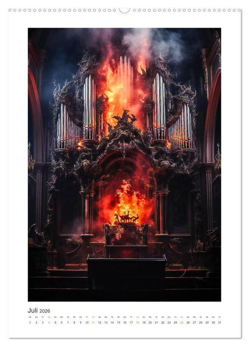 Musik on Fire (CALVENDO Premium Wandkalender 2026)