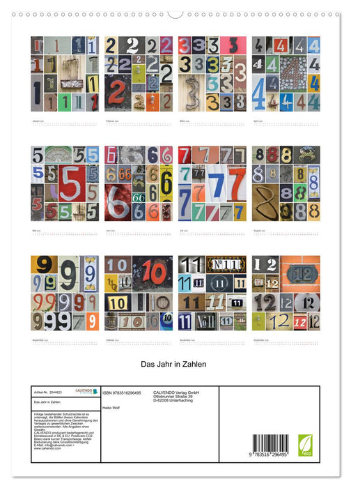 Das Jahr in Zahlen (CALVENDO Premium Wandkalender 2026)