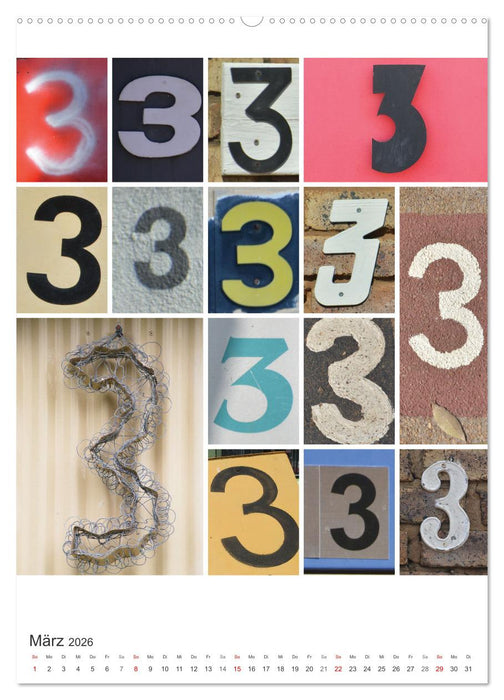 Das Jahr in Zahlen (CALVENDO Premium Wandkalender 2026)