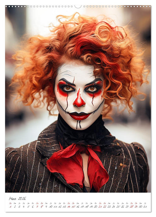 Misses Clown (CALVENDO Premium Wandkalender 2026)