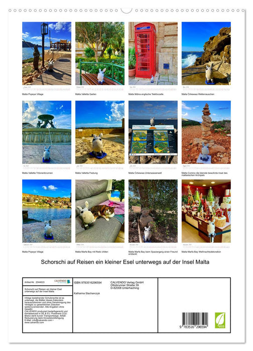 Schorschi auf Reisen ein kleiner Esel unterwegs auf der Insel Malta (CALVENDO Premium Wandkalender 2026)