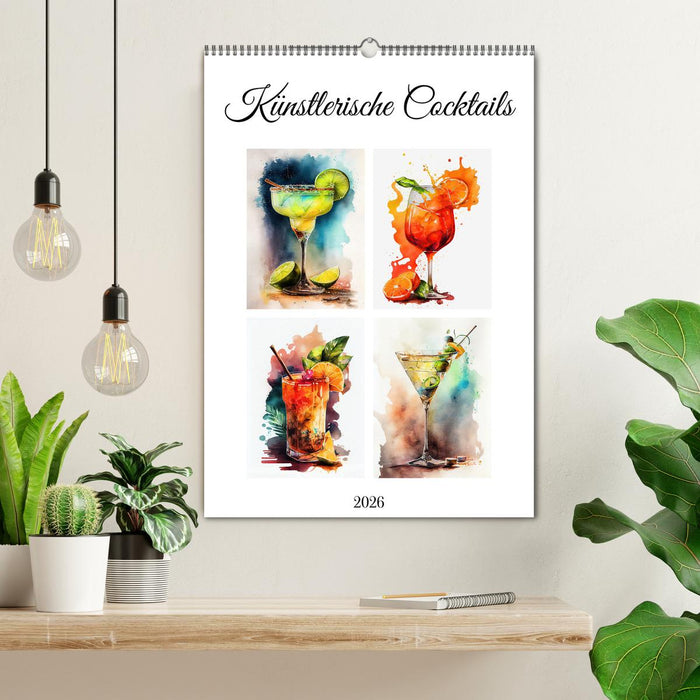 Künstlerische Cocktails (CALVENDO Wandkalender 2026)
