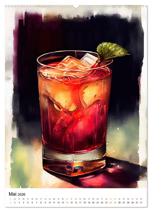 Künstlerische Cocktails (CALVENDO Wandkalender 2026)