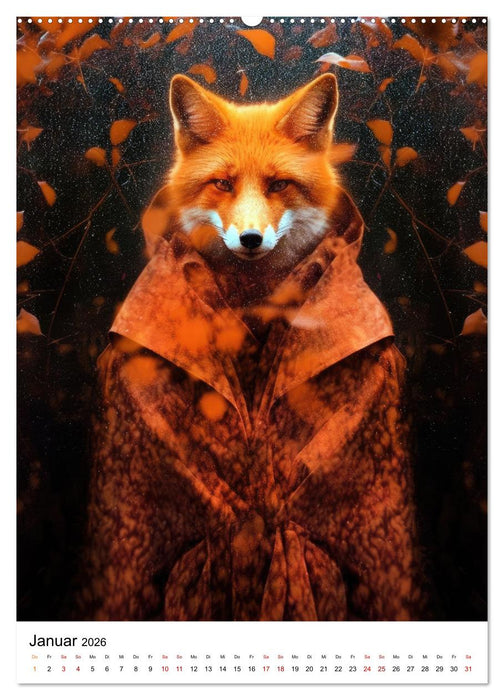 Tierische Fusion (CALVENDO Wandkalender 2026)