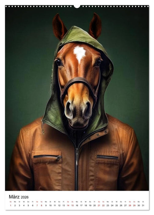 Tierische Fusion (CALVENDO Wandkalender 2026)