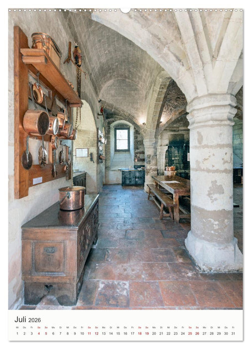 Küchen und Tafeln im Mittelalter (CALVENDO Premium Wandkalender 2026)