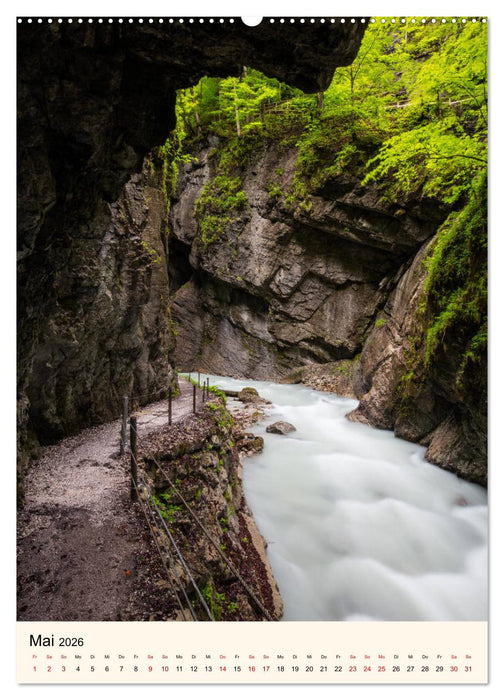 Partnachklamm (CALVENDO Premium Wandkalender 2026)