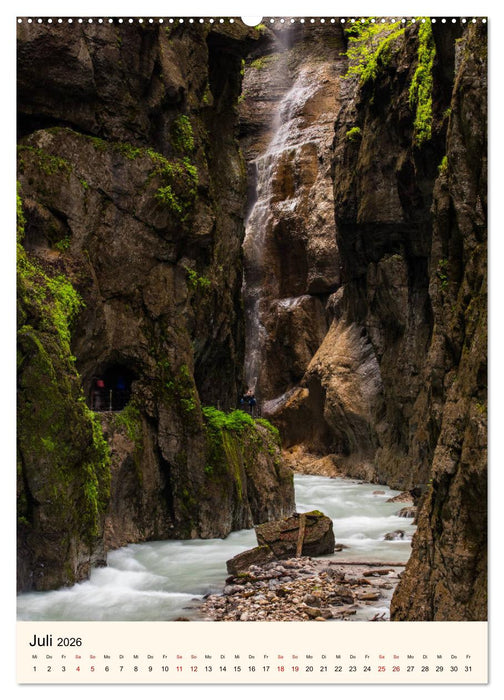 Partnachklamm (CALVENDO Premium Wandkalender 2026)